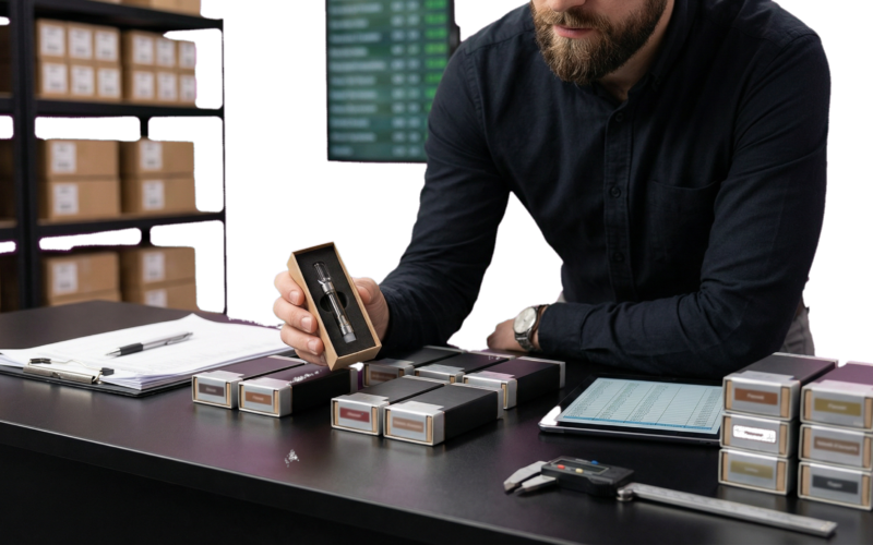 UK retailer reviewing boxed 510-thread stock for cartridges wholesale UK
